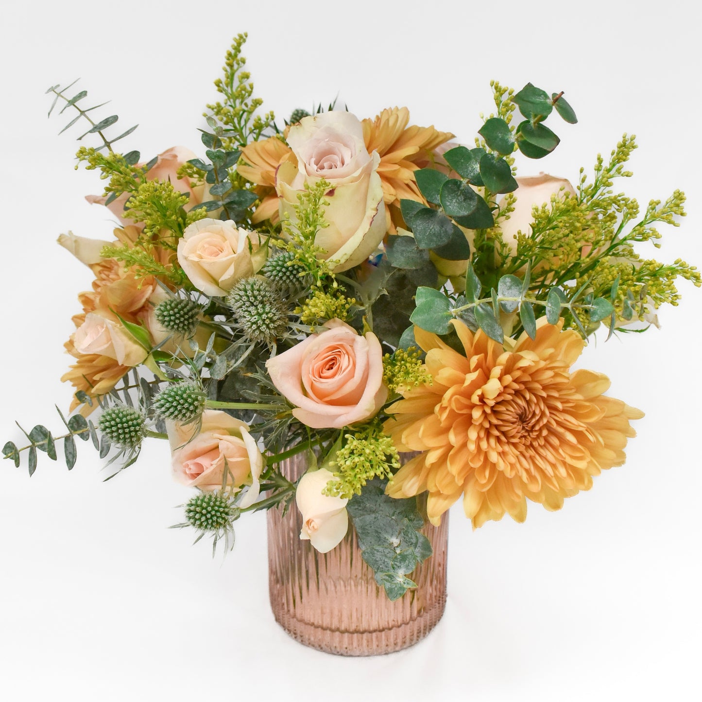 Peach Bellini Vase Arrangement