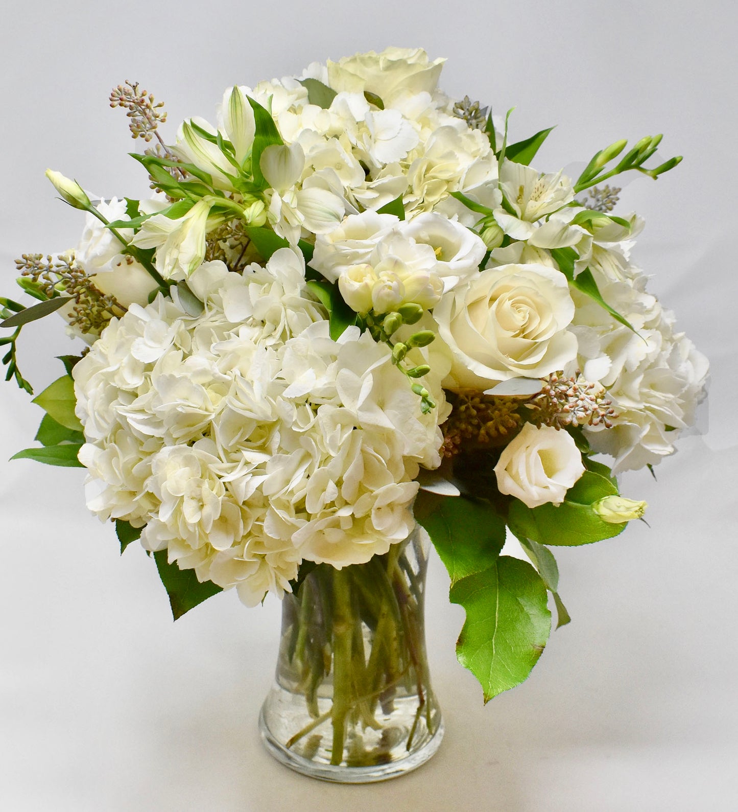 Sympathy Arrangement in Tall Vase