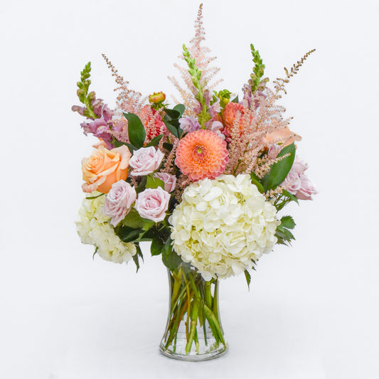Summer Pastels in a Tall Vase