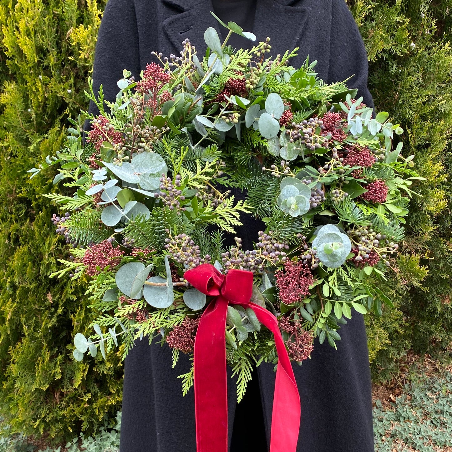 "Christmas in the Country" Holiday Wreath 16"
