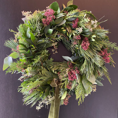 "Christmas in the Country" Holiday Wreath 16"