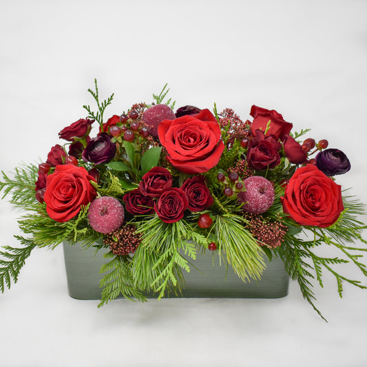 Red Velvet Rectangular Centrepiece